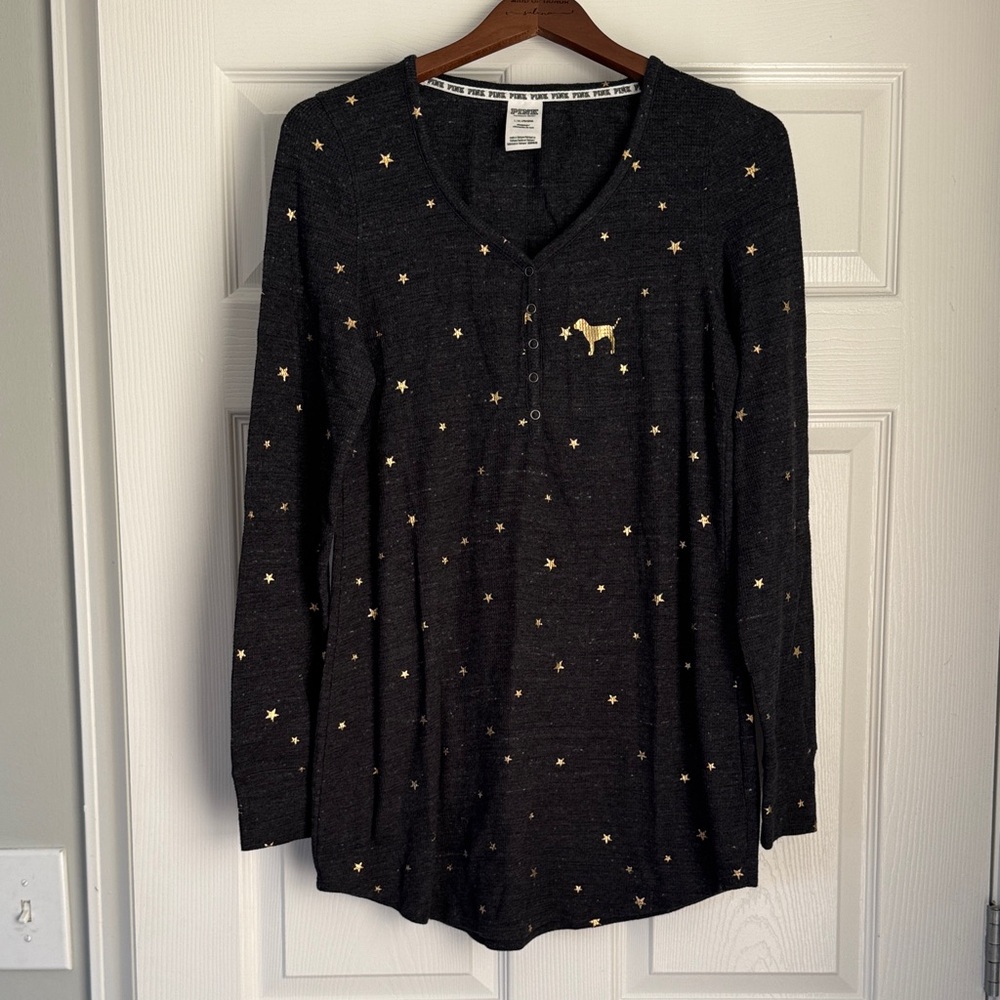 PINK Long Sleeve Nightgown